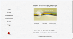 Desktop Screenshot of praxis-individualpsychologie.de