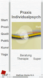 Mobile Screenshot of praxis-individualpsychologie.de
